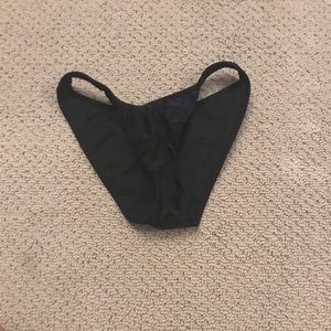 Black target bikini bottom